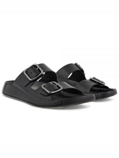 Cozmo Leather Slippers Black - ECCO - BALAAN 2