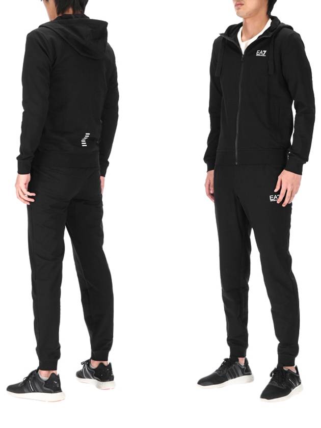 Logo Training Tracksuit Black - EMPORIO ARMANI - BALAAN.