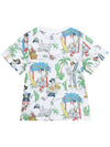 Women's Flamingo Pattern T-Shirt 602241 SQJ67 H913 - STELLA MCCARTNEY - BALAAN 3