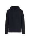 Lambswool Knit Hoodie Black - CP COMPANY - BALAAN 2