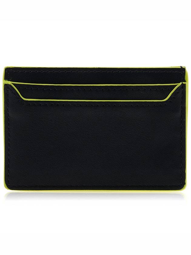 Embossed Logo Card Wallet Black - MSGM - BALAAN 4