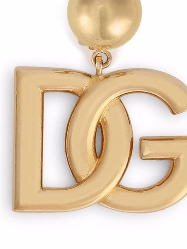 DG Logo Clip On Earrings Gold - DOLCE&GABBANA - BALAAN 3