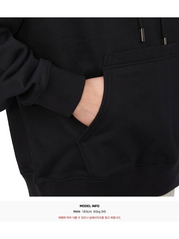 Back Logo Cotton Hoodie Black - WOOYOUNGMI - BALAAN 9