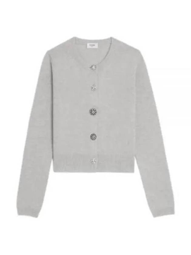 Triomphe Cashmere Cardigan Grey - CELINE - BALAAN 2