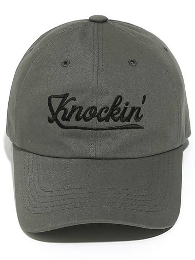 Knockin Logo BB Ball Cap Grey - OGARP - BALAAN 1