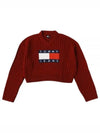 Tommy Hilfiger JEANS V NECK CENTER FLAG SWEATER DW18528 XKG knit - TOMMY HILFIGER - BALAAN 1