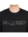 Girocolo Logo Short Sleeve T-Shirt Black - ALEXANDER MCQUEEN - BALAAN 7