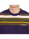 Morcom Striped Short Sleeve T-Shirt Purple - CARHARTT WIP - BALAAN 6