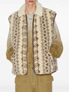 Max Print Shearling Vest Ecru Brown - ISABEL MARANT - BALAAN 6