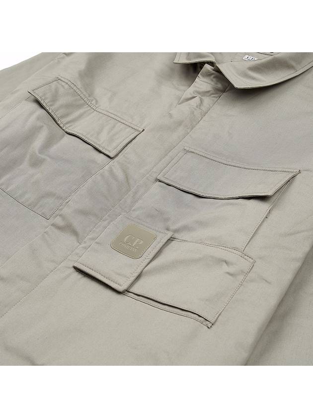 Men's Metropolis Long Sleeve Shirt Silver Sage - CP COMPANY - BALAAN 10