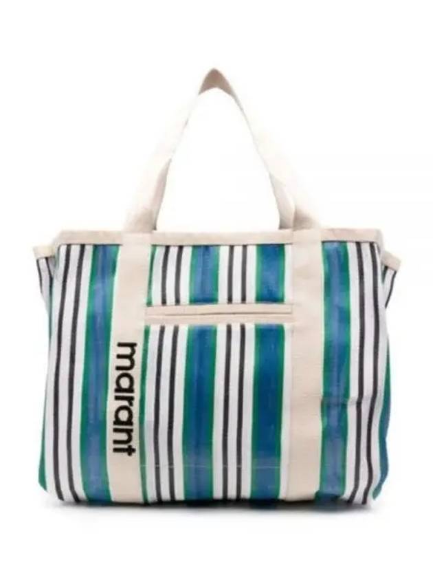 Warden Striped Tote Bag Blue - ISABEL MARANT - BALAAN 2