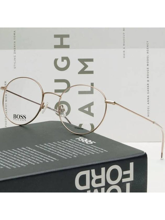 Hugo Boss Titanium Glasses Frame BOSS1213 G1C Ultralight Light Round - HUGO BOSS - BALAAN 2