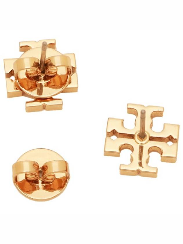 Logo Stud Earrings Gold - TORY BURCH - BALAAN 4