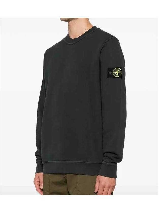 Compass Badge Sweatshirt Black - STONE ISLAND - BALAAN 4