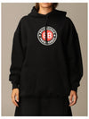 BB Logo Round Print Hoodie Black - BALENCIAGA - BALAAN 2