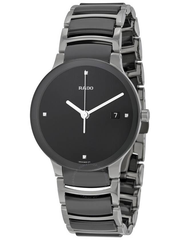 Rado Centrix Quartz Black Dial Black Ceramic Unisex  Watch R30934712 - RADO - BALAAN 1