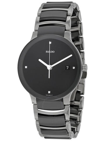 Rado Centrix Quartz Black Dial Black Ceramic Unisex  Watch R30934712 - RADO - BALAAN 1