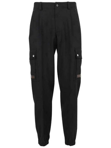 Men's Black Wool Cargo Jogger Pants R20TCU68 - BERLUTI - BALAAN 1
