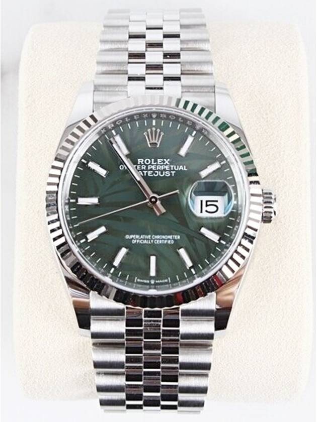 Datejust36 Green Palm Motif Flujuville 22 Years Old - ROLEX - BALAAN 1