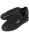 Downtown Nappa Leather Re-Nylon Low Top Sneakers Black - PRADA - BALAAN 2