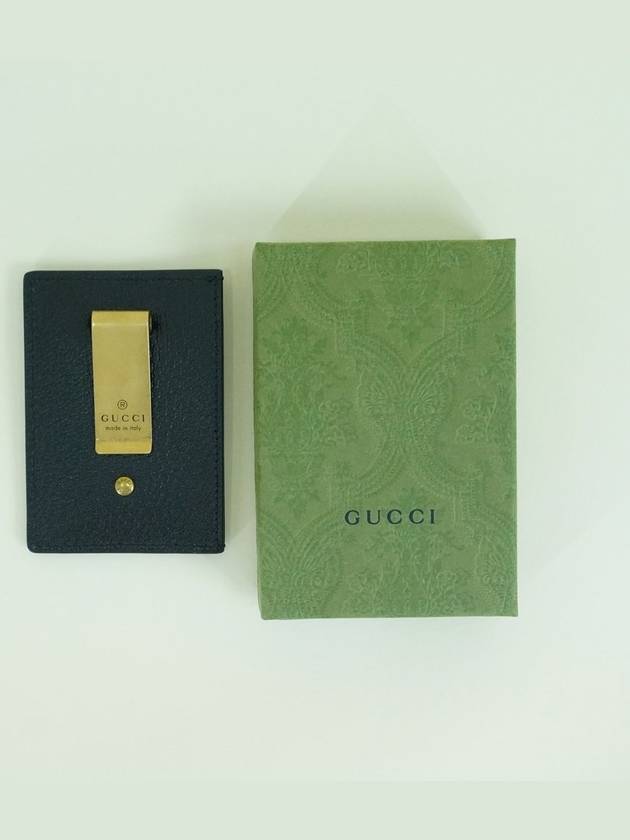 GG Marmont Leather Card Wallet Black - GUCCI - BALAAN 6