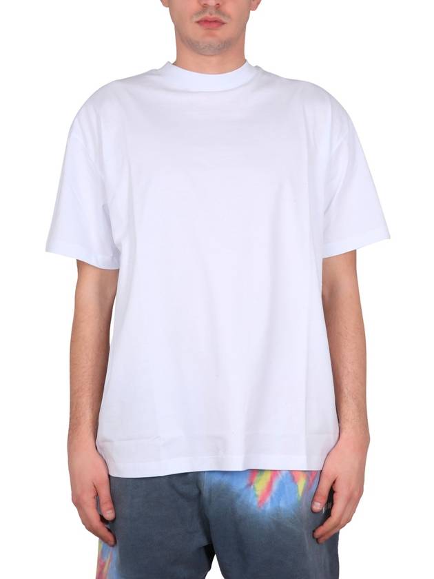 Volcano Print Short Sleeve T-Shirt White - MSGM - BALAAN 2