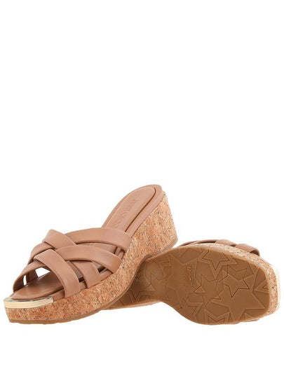 Jimmy Choo Biscuit Maribou 50 Sandals, Brand Size 37.5 ( US Size 7.5 ) - JIMMY CHOO - BALAAN 2