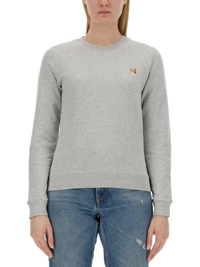 Fox Head Patch Regular Sweatshirt Grey - MAISON KITSUNE - BALAAN 2