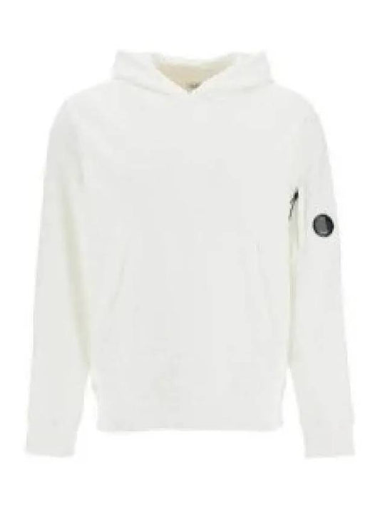 Diagonal Raised Fleece Lens Hoodie White - CP COMPANY - BALAAN 2