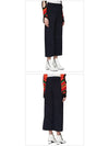 Crop Wide Pants Navy - MSGM - BALAAN 4