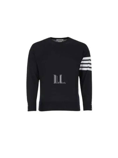 4 Bar Stripe Classic Wool Knit Top Navy - THOM BROWNE - BALAAN 2