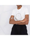 Beads Logo Round Short Sleeve T-Shirt White - MONCLER - BALAAN 4