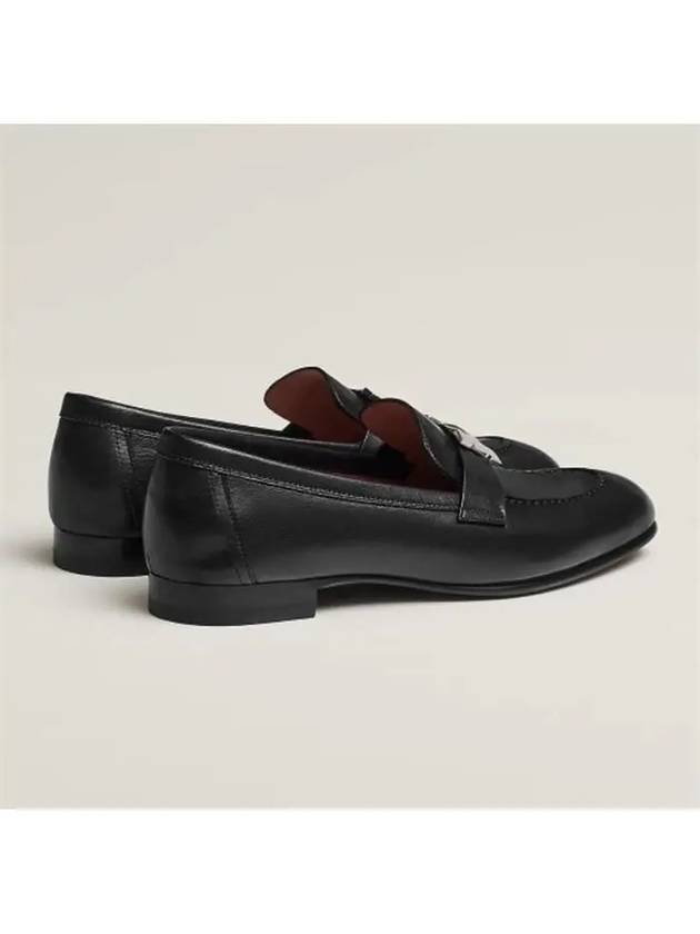 Women s Paris Loafer Black Silver Medal - HERMES - BALAAN 5