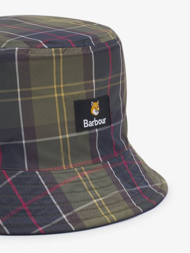 Cotton Reversible Bucket Hat Navy - BARBOUR - BALAAN 9