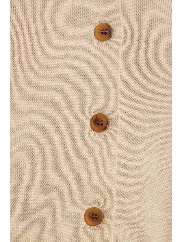 Maison Kitsuné Cardigan With Logo, Women's, Beige - MAISON KITSUNE - BALAAN 5