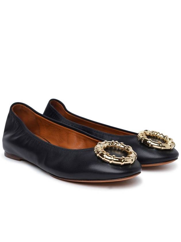 Buckle Leather Ballerina Shoes FWBAMB03NAPAP24 - LANVIN - BALAAN 4