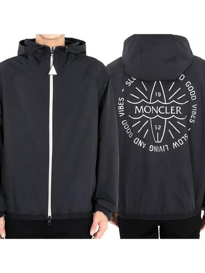 Clapier Zip Up Hoodie Black - MONCLER - BALAAN 2