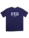 Overfit FED signature logo short sleeve t shirt navy - FOREEDCLUB - BALAAN 2