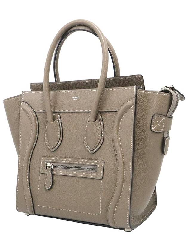 Celine 189793DRU 09SO Repair Drum Calfskin Micro Luggage Shopper Tote Bag - CELINE - BALAAN 3