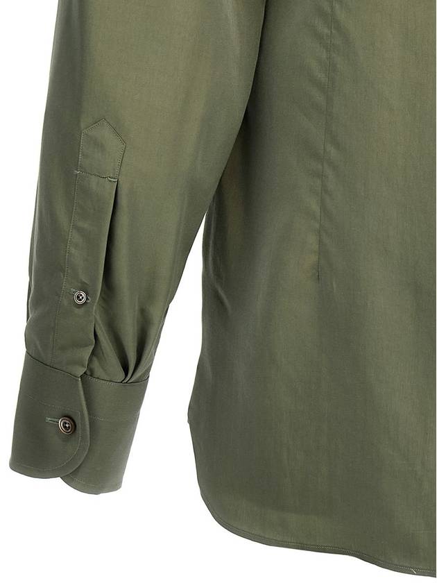 silk long sleeve shirt green - TOM FORD - BALAAN 5