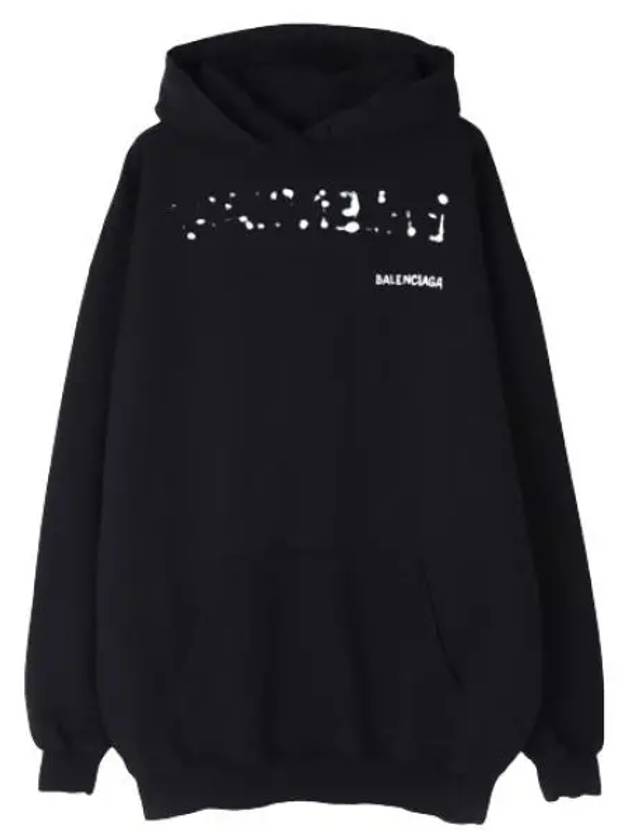 hand drawing logo hooded sweatshirt women - BALENCIAGA - BALAAN 1