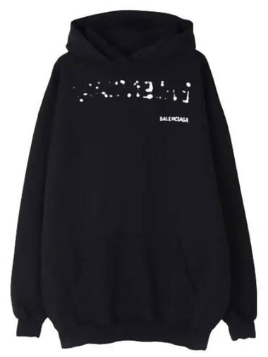 hand drawn logo hooded sweatshirt - BALENCIAGA - BALAAN 1