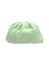 Dumpling Small Leather Clutch Bag Acid Green - BOTTEGA VENETA - BALAAN 2