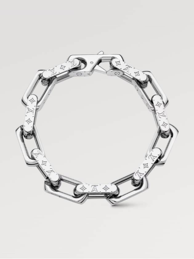 Monogram Chain Bracelet Silver - LOUIS VUITTON - BALAAN 3