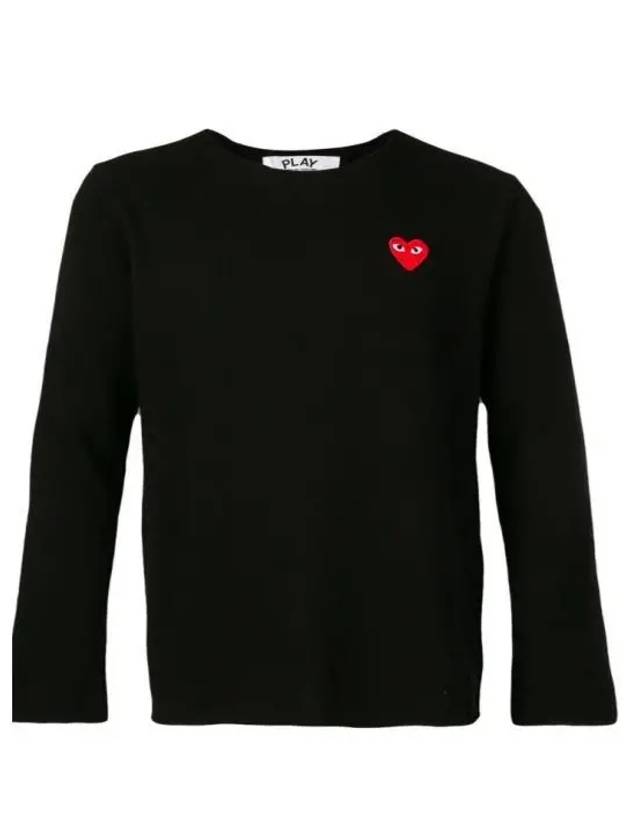 Round neck wool knit black P1N068 - COMME DES GARCONS - BALAAN 1