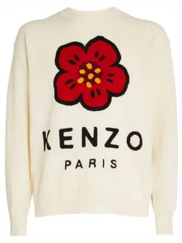 22FW Women's Flower Logo Wool Knit 2PU344 3LD 02 Other 270521 - KENZO - BALAAN 1