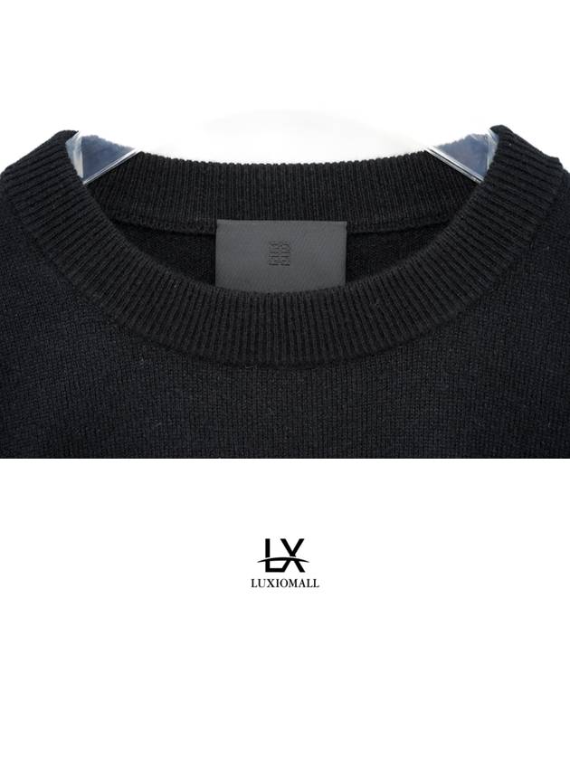 logo 4G knit sweatshirt black - GIVENCHY - BALAAN 5