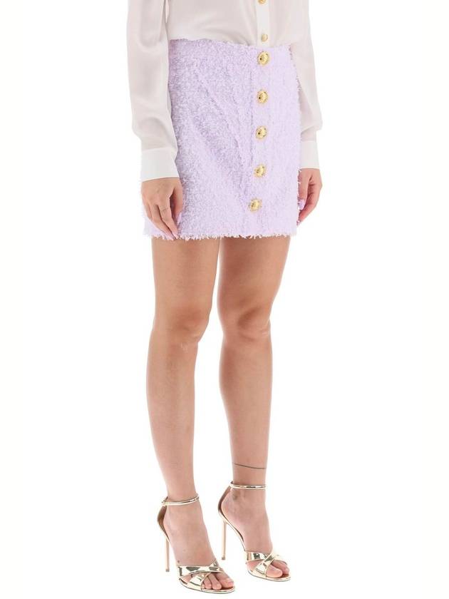 Short Skirt AF0LB850XC67 5BA LILAC - BALMAIN - BALAAN 3