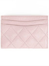 Classic caviar silver card wallet business holder pink AP0213 - CHANEL - BALAAN 4