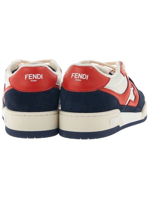 Women's Match Leather Low Top Sneakers - FENDI - BALAAN.